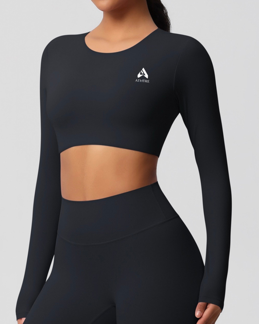 Rise Long Sleeve Cropped Top