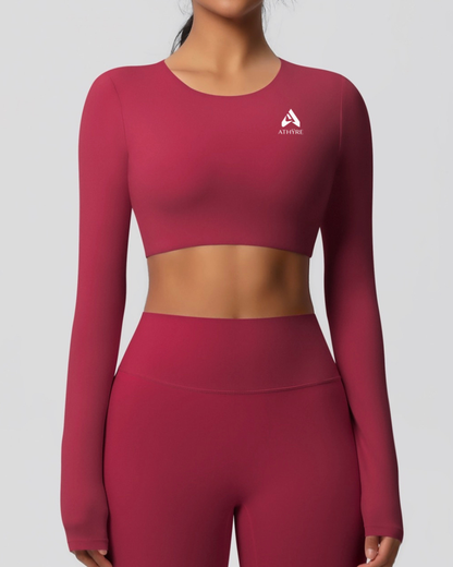 Rise Long Sleeve Cropped Top