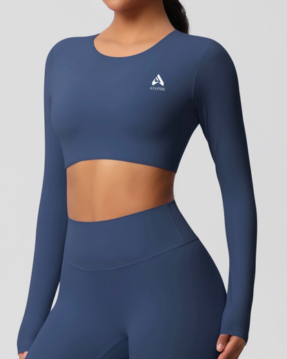 Rise Long Sleeve Cropped Top